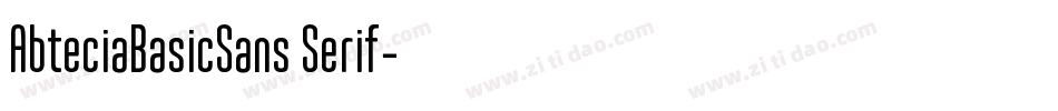 AbteciaBasicSans Serif字体转换